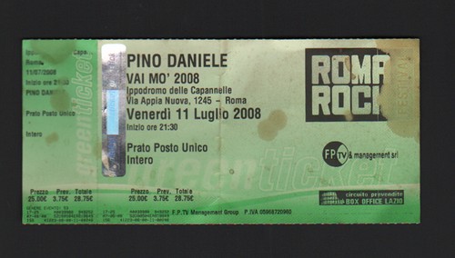 Biglietto originale concerto - biglietto,