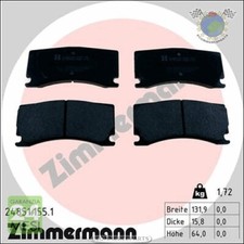 Kit pastiglie freno Zimmermann Anteriore per PEUGEOT RCZ 308