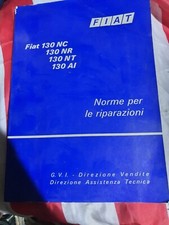 COPIA MANUALE NORME PER LE RIPARAZIONI FIAT  130 - FIAT 130NC- 130NT - 130 AL