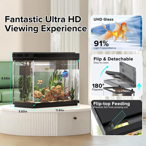 Vehipa gal fish tank kit - tank,