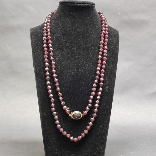 Collana granato fermaglio - collana,