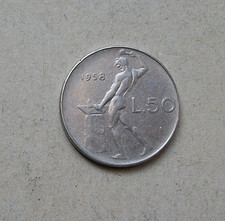 1958 50 LIRE VULCANO