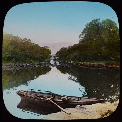 Antique magic lantern slide - antique,