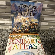 VTG 📚A Treasury Of Children's Literature" Armand Eisen HCDJ 1992+ Animal Atlas