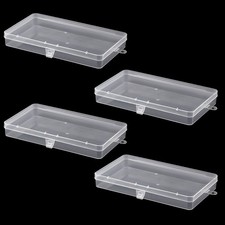 4PCS Clear Plastic Storage