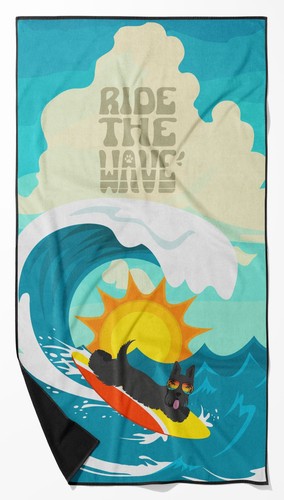Telo mare surfer dog scottish - mare,