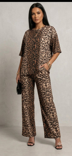 Set coord stampa - , leopardata