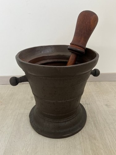 Mortaio pestello bronzo - mortaio,