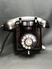 Mid Century Belgian Wall Telephone Bell Phone Belgique MFG Vintage Working