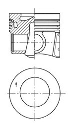 Pistone kolbenschmidt adatto - pistone,