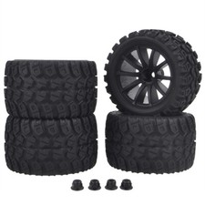 Ruote pneumatici 1/16 RC esagonali 12 mm con inserti in schiuma per camion Traxxas E-Revo VXL E Revo