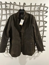 Giacca cerata BARBOUR LUTZ stile blazer robusto oliva prezzo al dettaglio consigliato $ 520 uomo britannico 44