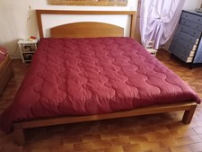 letto matrimoniale in legno con doghe e materassi In Lattice 