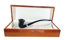 PIPA CHACOM SAINT CLAUDE CHURCHWARDEN CALABASH RUSTICATA SCURA - Made in France