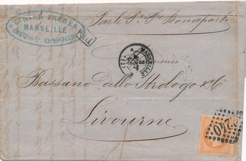 Lettre vapeur prince bonaparte - prince,