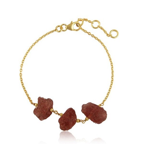 Bracciale catena tre pietre