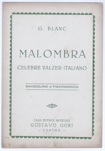 Spartito malombra blanc - malombra, g.