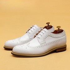 Scarpe uomo sposo bianco vera