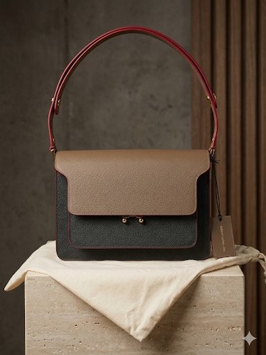 Borsa marni trunk media con - marni,