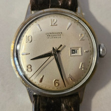 Orologio Uomo Antico JUNGHANS meccanico manuale "J93S1" RARE 17Js Vintage