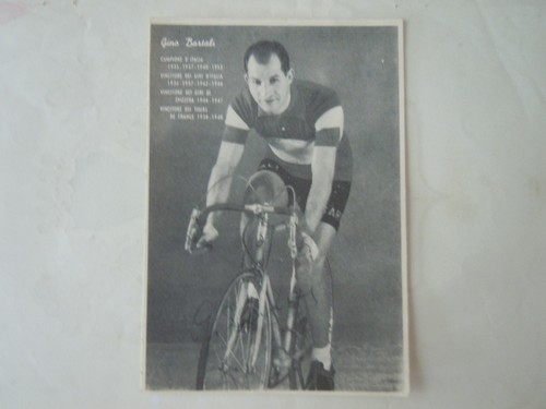 Autografo gino bartali - bartali, su