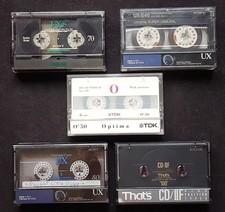 5 CASSETTE AUDIO TDK - THAT'S - SONY _  Chrome_ durate varie USATE  (lotto n.22)
