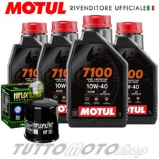 TAGLIANDO KAWASAKI Z750 2011 2012 Z 750 R / 4 OLIO MOTUL 7100 10W40-FILTRO OLIO