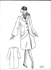 BOZZETTO FIGURINO MODA - CROQUIS DE MODE - HAUTE COUTURE