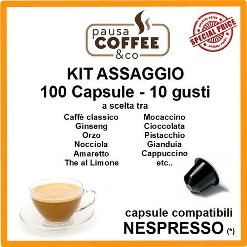 Kit assaggio 100 - assaggio, capsule
