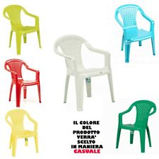 SEDIA BABY CAMELIA SEDIOLINA PER BAMBINI PLASTICA COLORE ASSORTITO  Cm 38x38x52