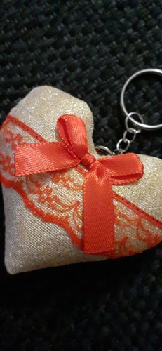 Portachiavi shabby cuore - shabby,