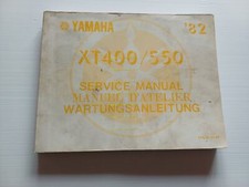 YAMAHA XT 400 - 550 1982 manuale officina INGLESE originale workshop manual