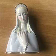 Ronzan  Statua Madonna Ceramica era Lenci