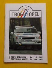 Opel Kadett E GSI 16V TROFEO OPEL  Opel Corsa GSI regolamento ufficiale 1991