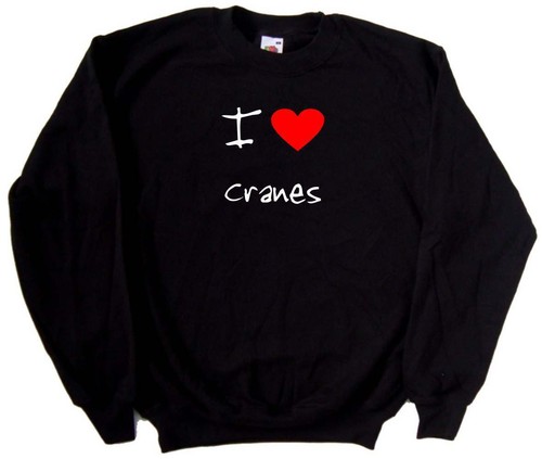 Love heart cranes sweatshirt - love,