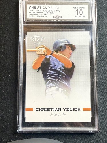 Christian yelich 2012 leaf - christian,