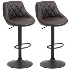 HOMCOM Set 2 Sgabelli da Bar