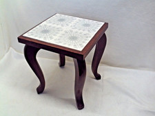 Sgabello fiori vintage legno