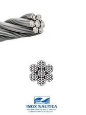 CAVO FUNE IN ACCIAIO INOX AISI 316 FILI 133 MORBIDO PREFORMATO LUCIDATO AL METRO