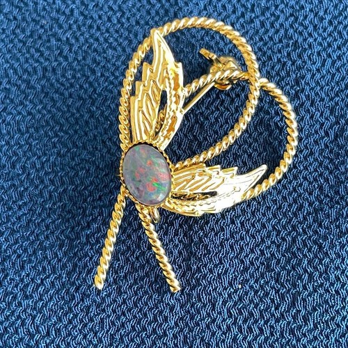 Spilla vintage oro con - spilla,