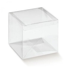 50 PZ Scatola pvc trasparente