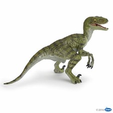 PAPO 55058 DINOSAURO VELOCIRAPTOR VERDE CON MASCELLA APRIBILE - NUOVO CON ETICHETTE!