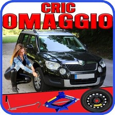 Ruotino Di Scorta 5Fori Misura Ruota Da 16 Skoda Yeti Con Kit Cric Crick Nuovo p