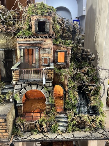 Presepe artigianale costruito - presepe,