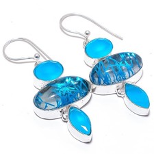 Quarzo rutilato blu, onice