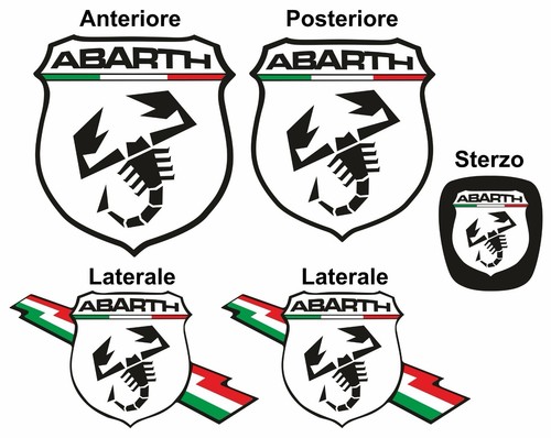 Kit loghi adesivi 500 595 - loghi, 500/595