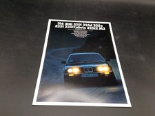 DEPLIANT AUTO VINTAGE BMW TABELLA COLORI MULTILINGUE 1987 316 318 320 325 M3 