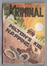 FUMETTO KRIMINAL N°185 MILTON'S KIDNAPPING 1969