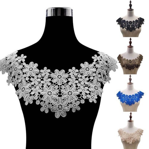 Applique floreale pizzo - , finto