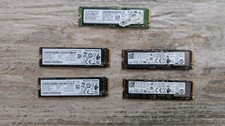 Lot 5 Pieces SSD nVme 256 Gb Used Working Samsung Intel Western Digital